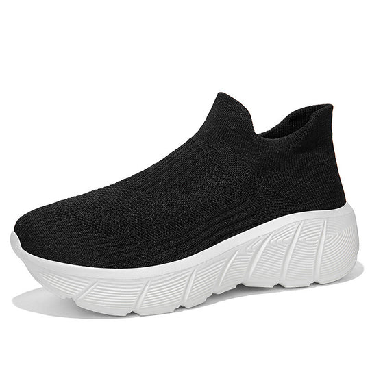 Damen Komfortable Stricksneakers mit elastischem Schaft EB