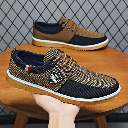 Herren Sportliche Freizeit Sneakers mit atmungsaktivem Obermaterial EB