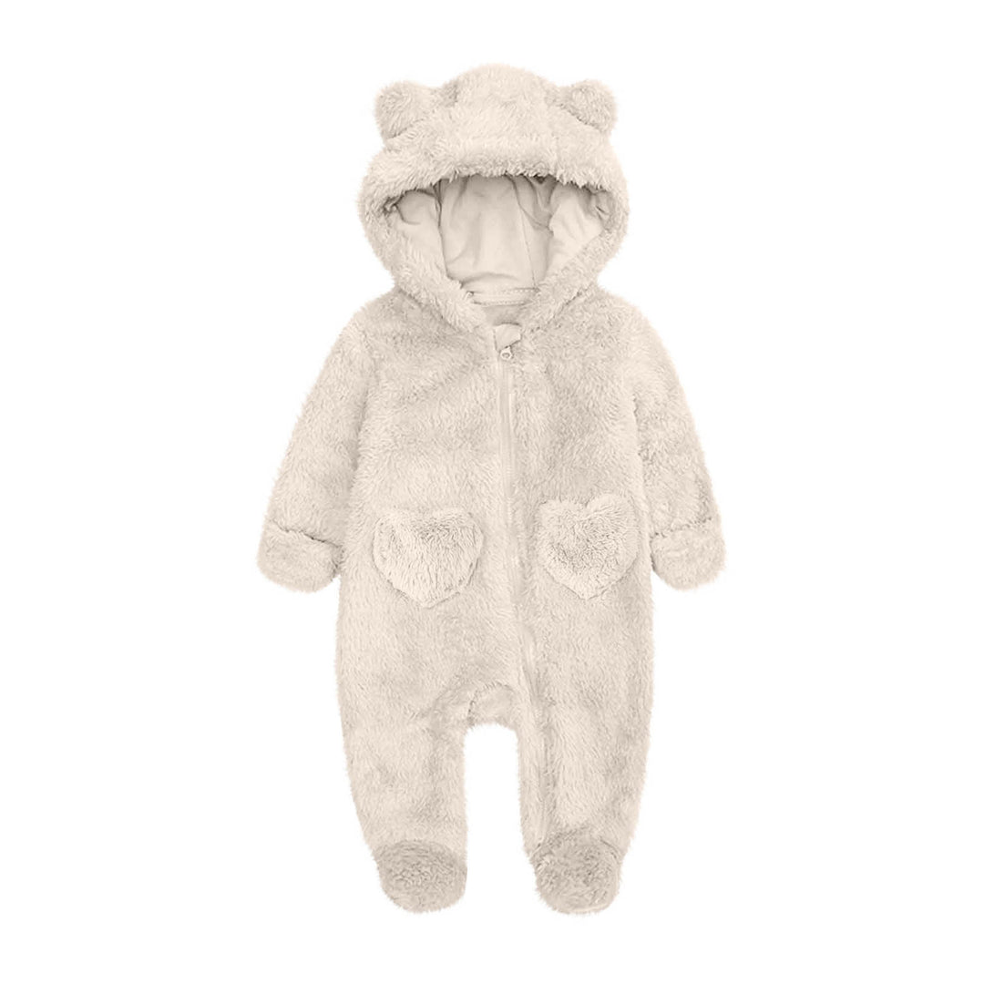 Unisex Fleeceoverall mit Kapuze und Herzaugen EB