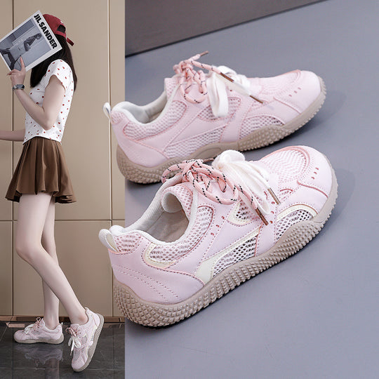 Damen  Atmungsaktive Sportliche Sneakers mit praktischem Schnürsystem EB