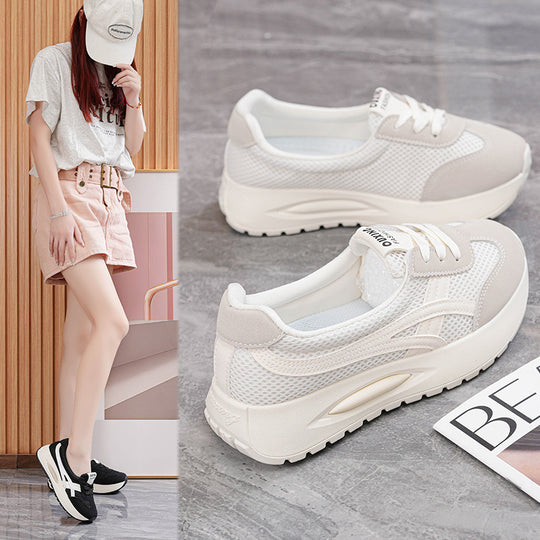 Damen Bequeme Sport-Sneaker mit atmungsaktivem Obermaterial und dämpfender Laufsohle EB