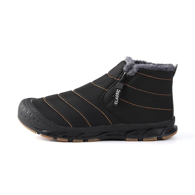 Damen gefütterte Winterboots mit rutschfester Sohle und praktischem Klettverschluss EB