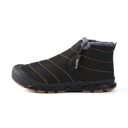 Damen gefütterte Winterboots mit rutschfester Sohle und praktischem Klettverschluss EB