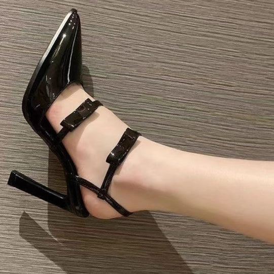 Damen elegante Slingback-Pumps mit hohem Absatz EB