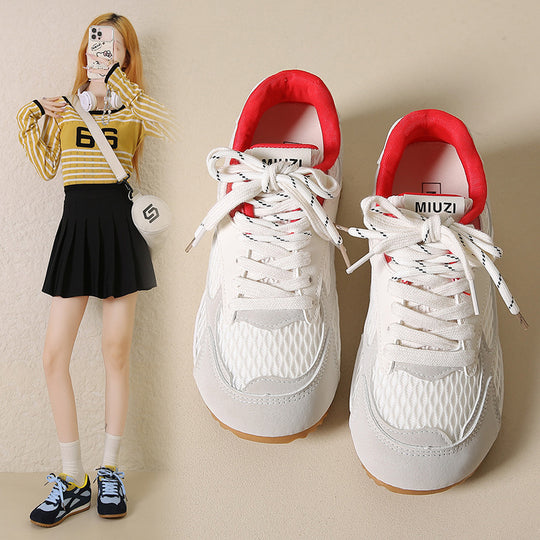 Damen Atmungsaktive Freizeit Sneakers mit innovativem Mesh-Obermaterial und rutschfester Sohle EB