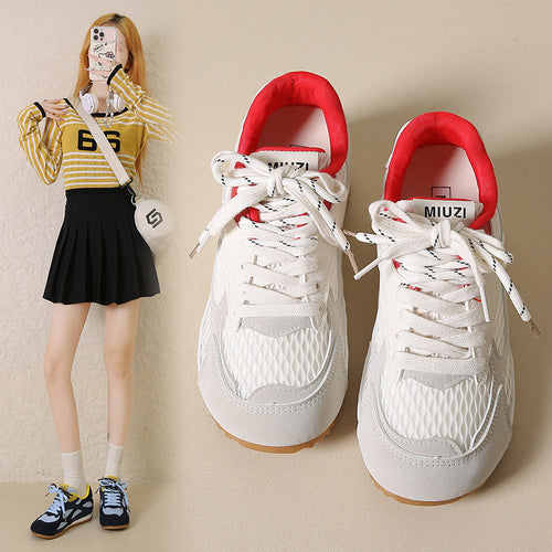 Damen Atmungsaktive Freizeit Sneakers mit innovativem Mesh-Obermaterial und rutschfester Sohle EB