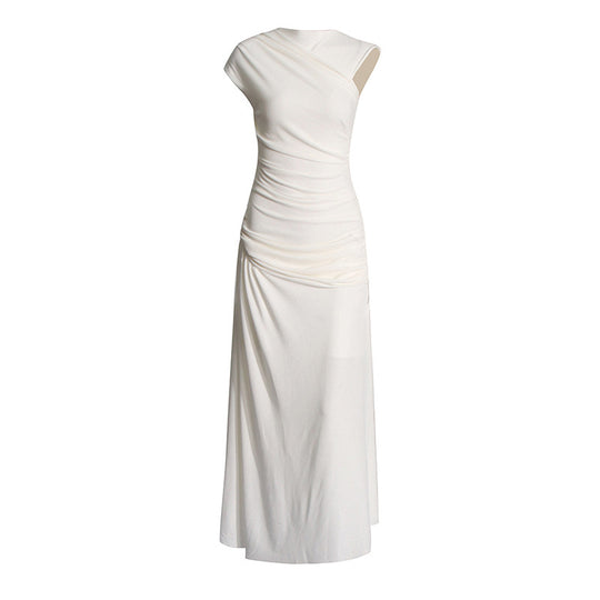 Damen Maxikleid mit innovativem Wickeldesign und eleganter Drapierung EB