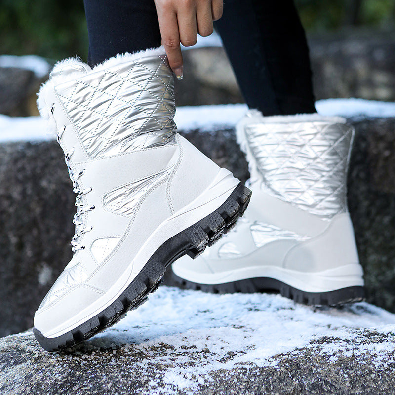 Damen Winterstiefel mit isolierender Fütterung und rutschfester Sohle EB