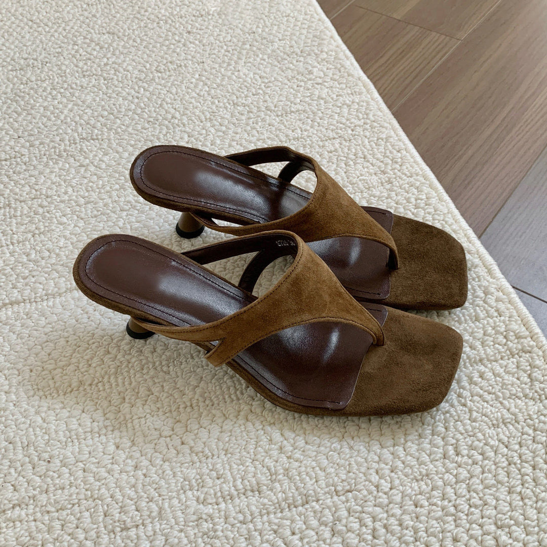Damen Elegante Slingback-Sandaletten mit komfortablem Blockabsatz EB
