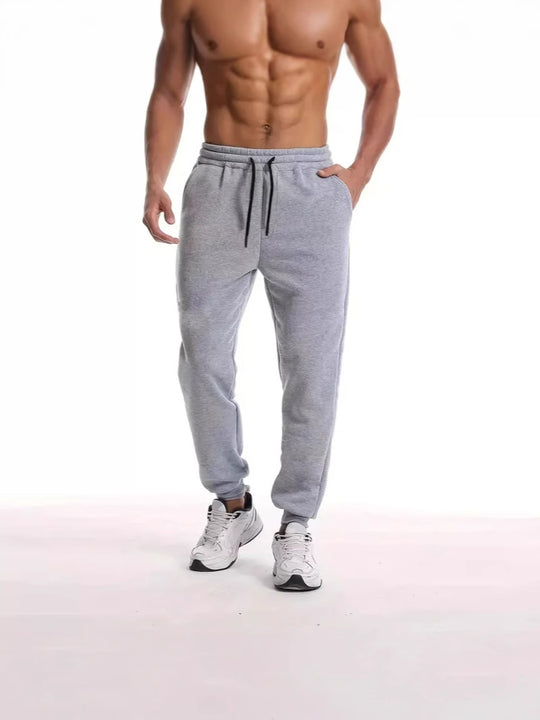 Unisex nan athleisure Jogginghose mit innen angerautem Fleece, elastischem Kordelbund und gerippten Knöchelabschlüssen EB