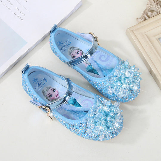 Mädchen Ballerina Schuhe mit funkelnden Perlenapplikationen EB