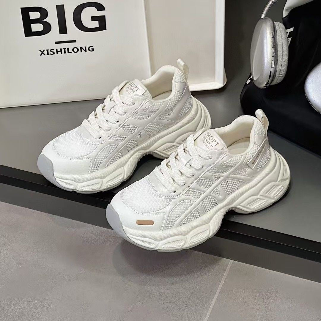 Damen Sportliche Casual Sneakers mit atmungsaktivem Obermaterial und dämpfender Sohle EB