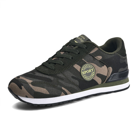 Damen Sportliche Camouflage Sneakers mit atmungsaktivem Obermaterial EB