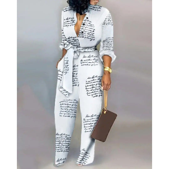 Damen Denim Jumpsuit mit modischem Patchwork-Design und praktischen Taschen EB