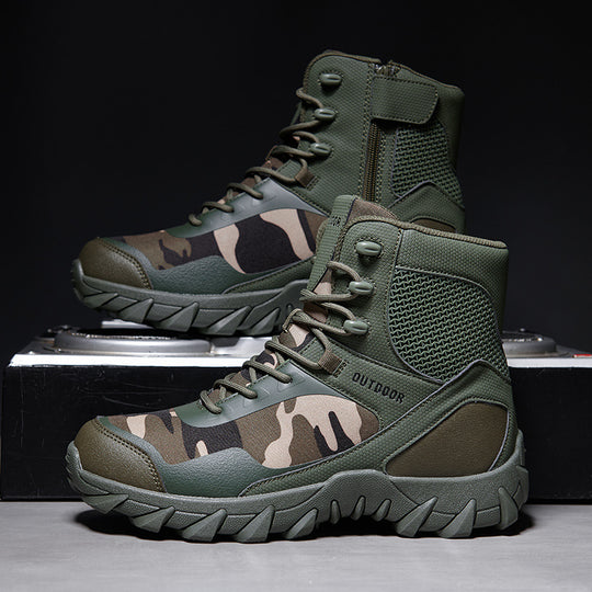 Herren Tactical Stiefel mit strapazierfähigem Obermaterial und rutschfester Sohle EB