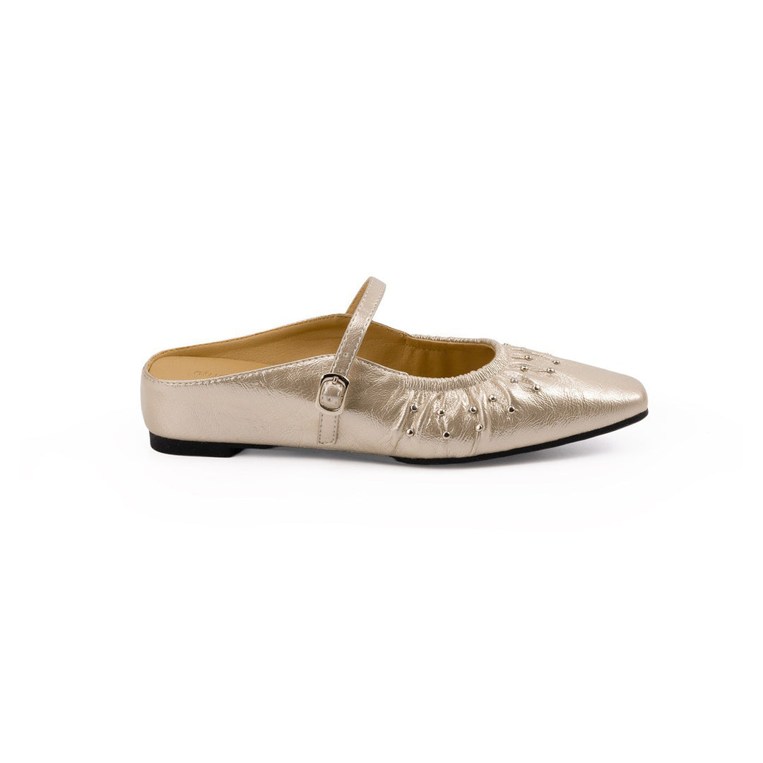 Damen Designer Ballerinas mit dekorativen Perlen EB