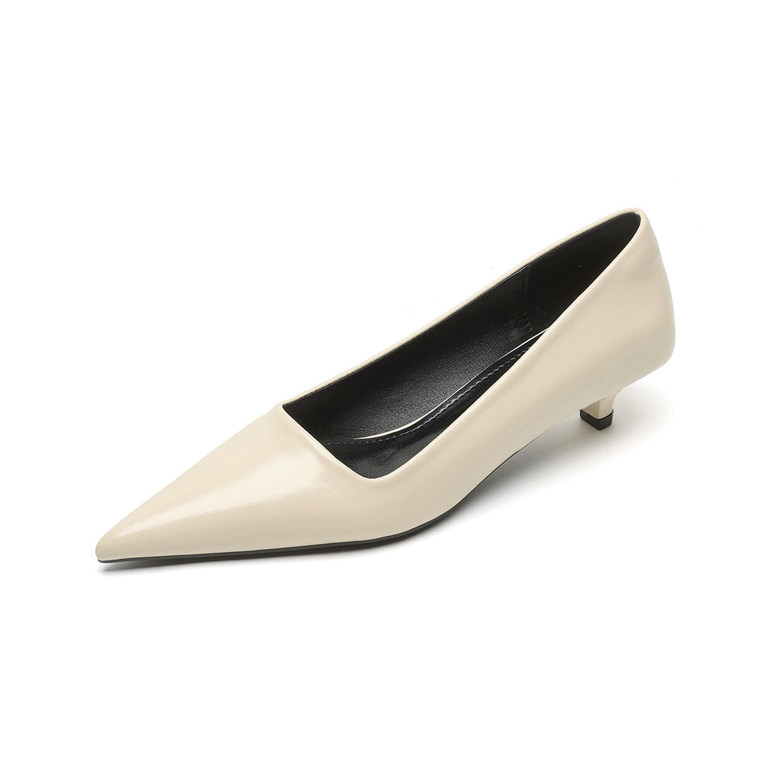 Damen elegante spitze Pumps mit komfortablem Blockabsatz EB