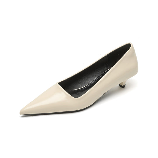 Damen elegante spitze Pumps mit komfortablem Blockabsatz EB