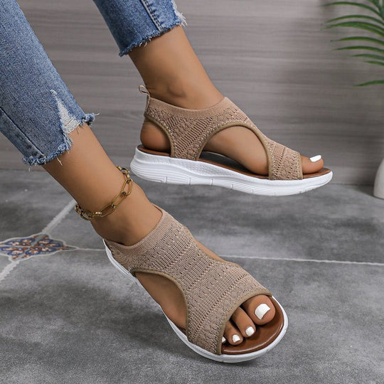 Damen bequeme Sandalen mit atmungsaktivem Obermaterial EB