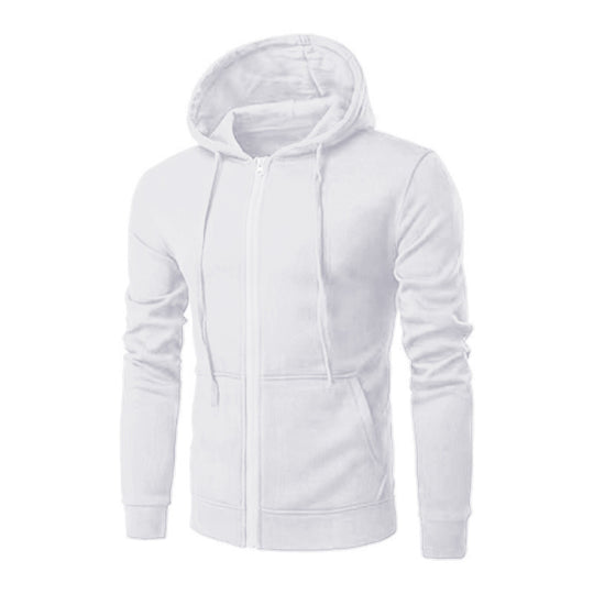 Herren nan schmal geschnittene Zip-Hoodie Jacke mit weichem Fleece-Innenfutter und Kängurutaschen EB