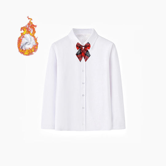 Damen Elegantes Langarmhemd mit weicher Innenseite EB