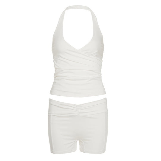 Damen sportliches Bikini-Set mit stylischem Schnitt und verstellbaren Trägern EB