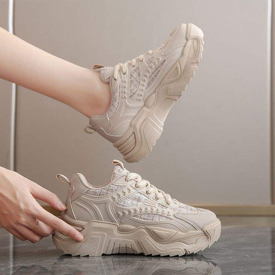 Damen Sneaker mit atmungsaktiven Mesh-Obermaterialien und rutschfesten Sohlen EB