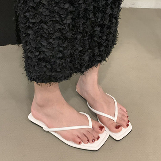 Damen Zehentrenner mit modernem Design und flacher Sohle EB