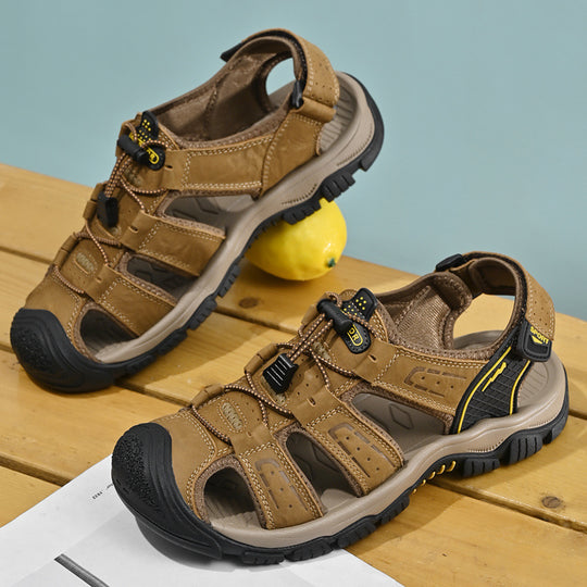 Damen Sportliche Outdoor-Sandalen mit elastischem Schnellschnürsystem und rutschfester Sohle EB