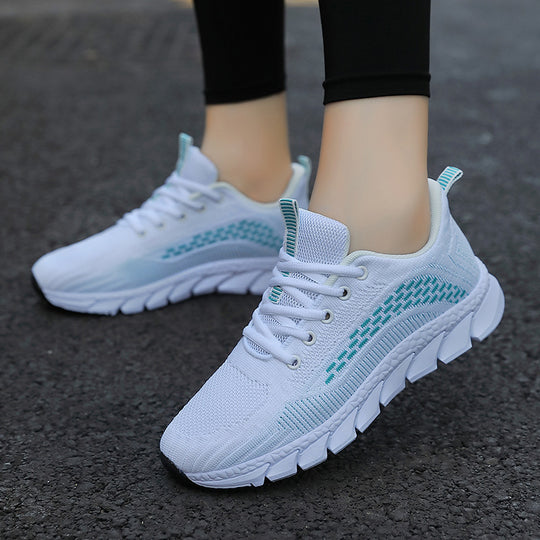 Damen Lauf-Sneaker mit atmungsaktivem Mesh-Obermaterial und rutschfester Sohle EB