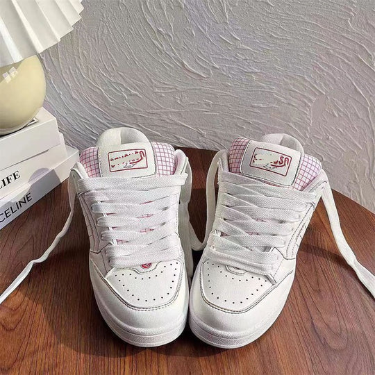 Damen Sneakers im modernen Design mit atmungsaktiver Oberflächenstruktur und kreativem Gittermuster EB