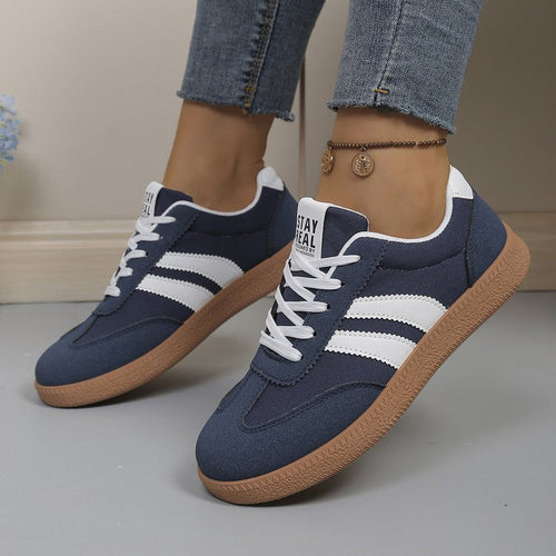 Damen Sportliche Sneakers mit strapazierfähigem Obermaterial und rutschfester Sohle EB