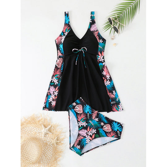 Damen Strandkleid Badeanzug EB