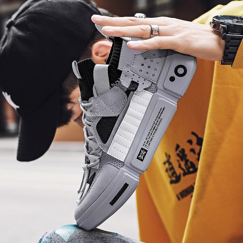 Damen Sportliche High-Top Sneakers mit strapazierfähigem Obermaterial und atmungsaktiver Struktur EB