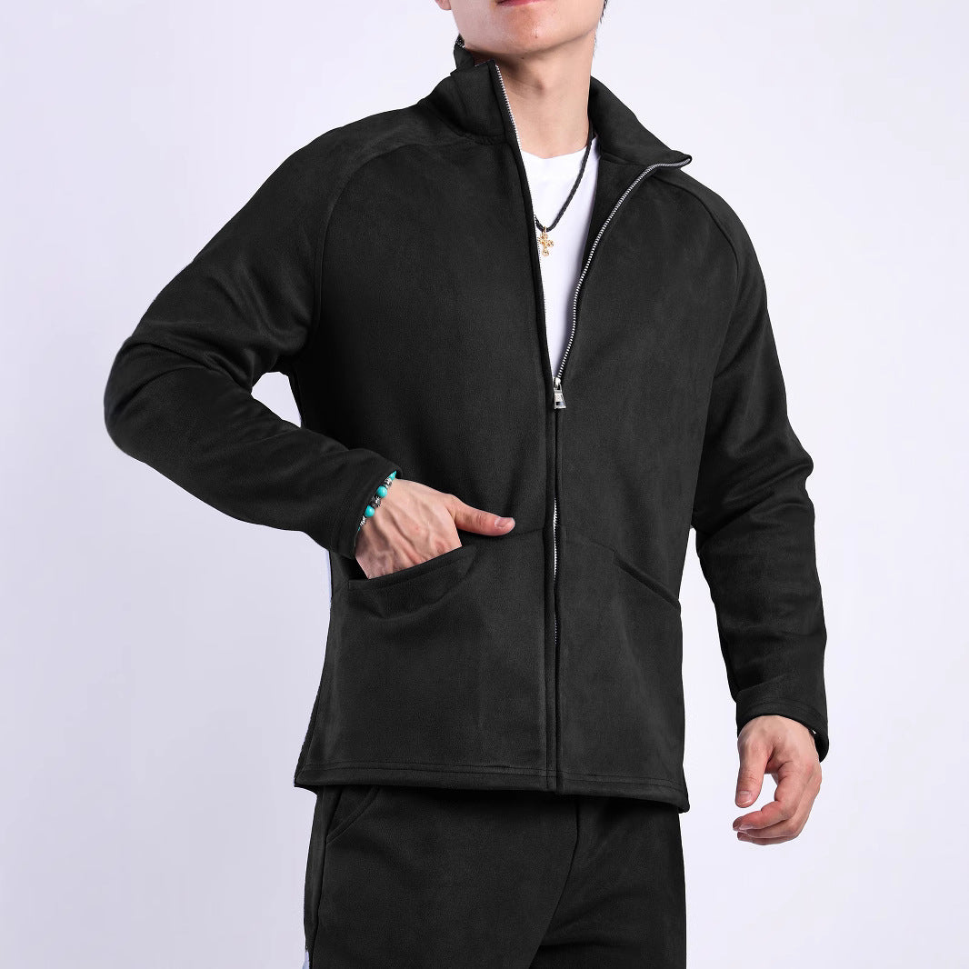 Damen Fleecejacke mit hohem Kragen und praktischen Taschen EB