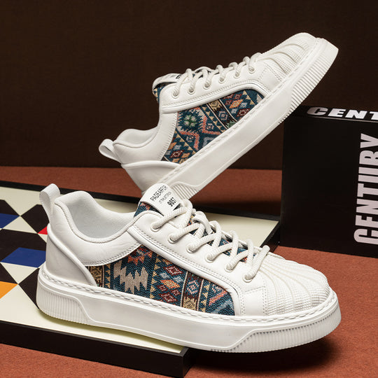 Damen Stylische Sneakers mit einzigartigem Ethno-Muster EB