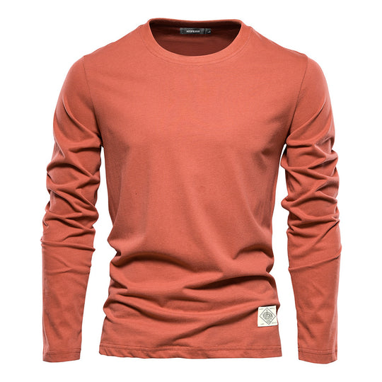 Herren Langarm T-Shirt mit hochwertigem Baumwollmix und modernem Fit EB