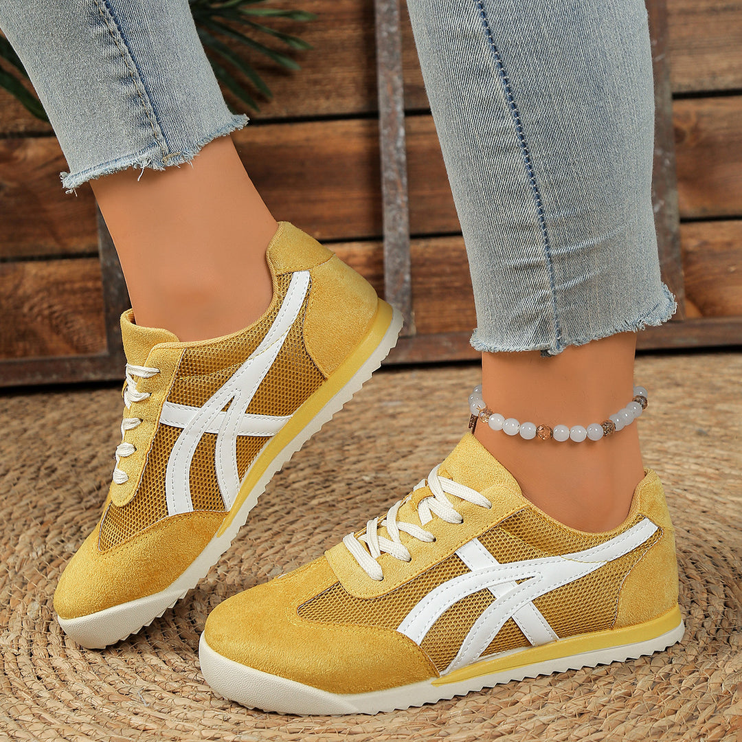 Damen Sneakers im sportiven Mesh-Design mit bequemer Dämpfung EB
