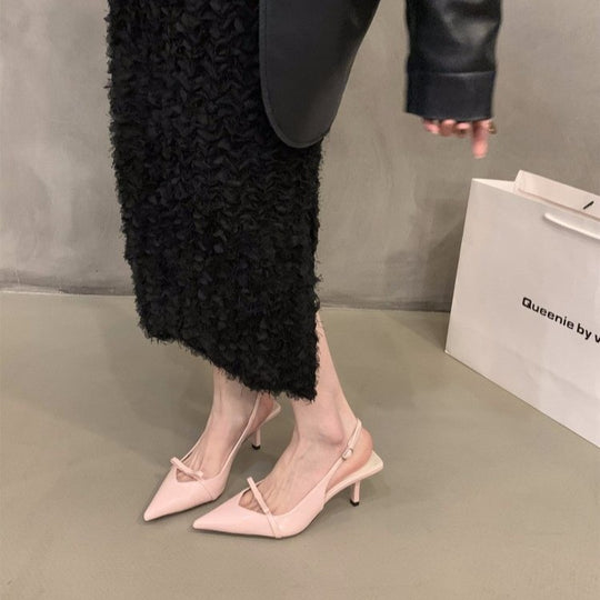 Damen Slingback-Pumps mit spitzem Design und elegantem Absatz EB