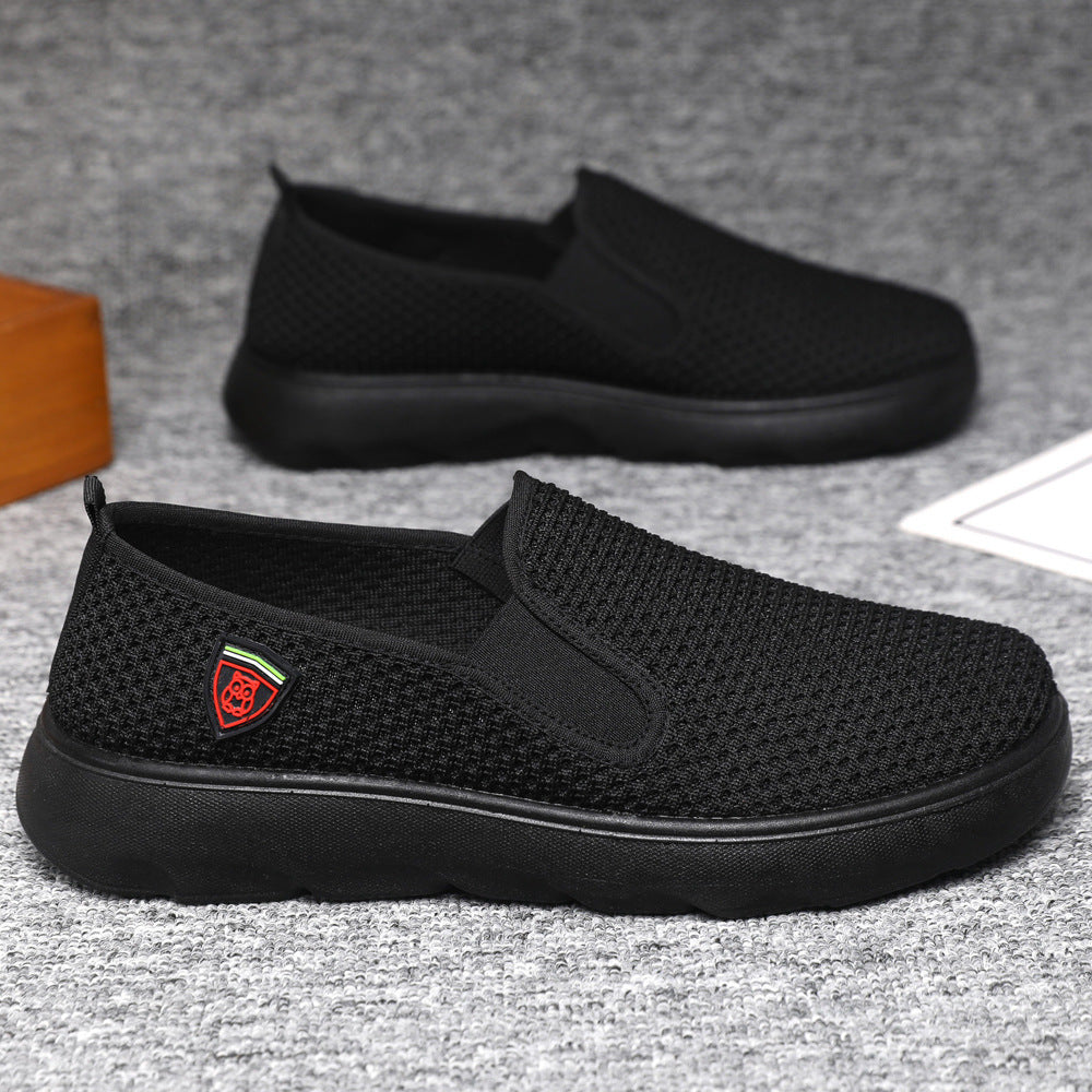 Damen Komfortable Slip-On Sneakers mit atmungsaktivem Obermaterial EB