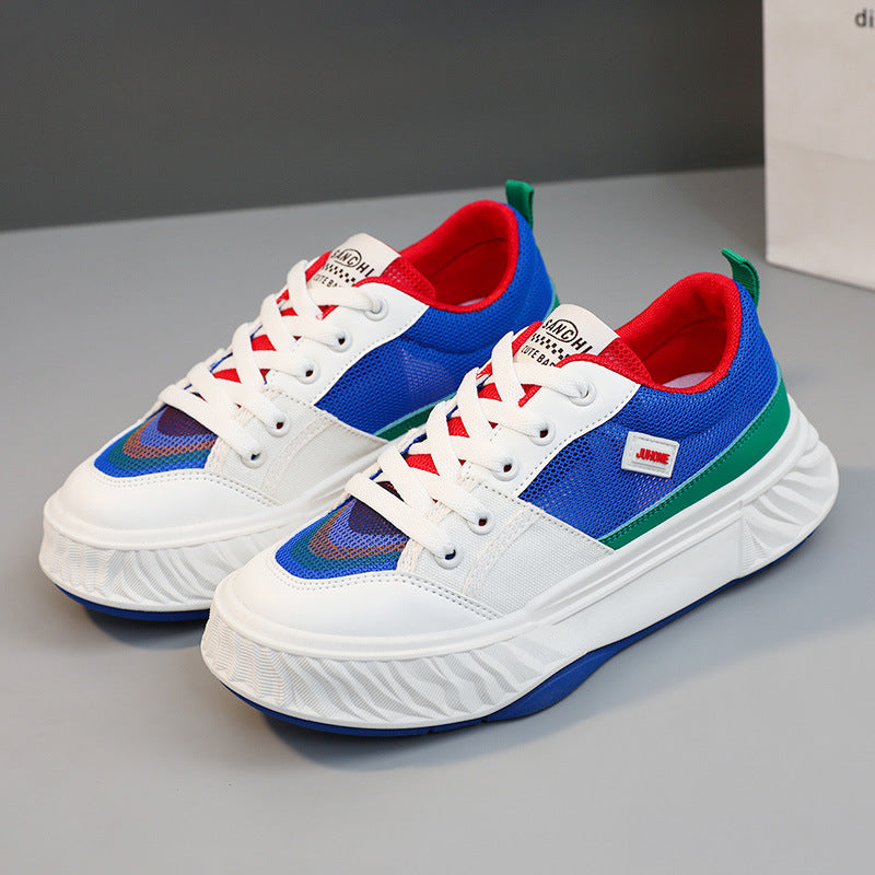 Damen Sportliche Sneaker mit atmungsaktiver Mesh-Oberfläche und farbenfrohem Design EB