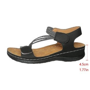 Damen Komfortable und elegante Sandalen mit verstellbarem Riemendesign EB
