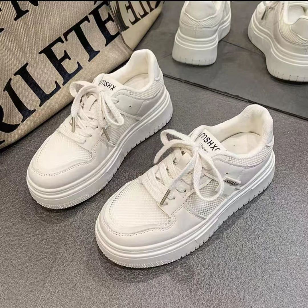 Damen Komfortable und sportliche Sneakers mit atmungsaktiver Mesh-Oberfläche und dämpfender Sohle EB