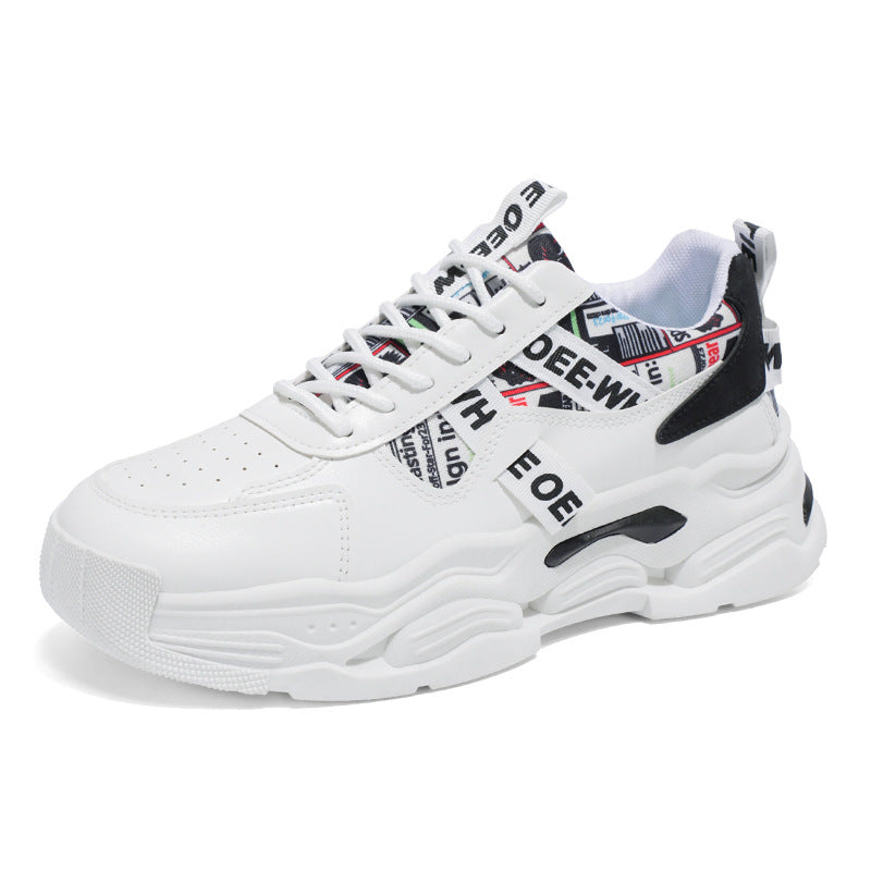 Damen Trendige Chunky Sneakers mit grafischen Designelementen und bequemer Dämpfung EB