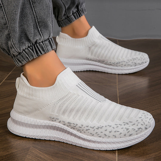 Damen Sneakers aus atmungsaktivem Strickmaterial mit flexibler Sohle EB