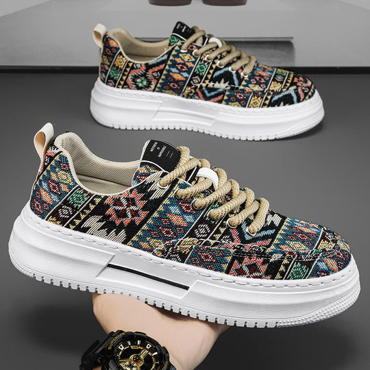 Damen Ethno-Muster Sneakers EB