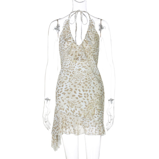 Damen Verspieltes Sommerkleid mit Raffungen und asymmetrischem Saum EB