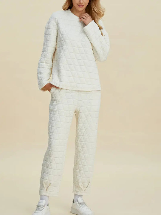 Damen Quilted Lounge-Set EB