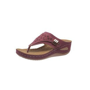 Damen Orthopädische Zehentrenner Sandalen mit dekorativen Cut-Outs EB