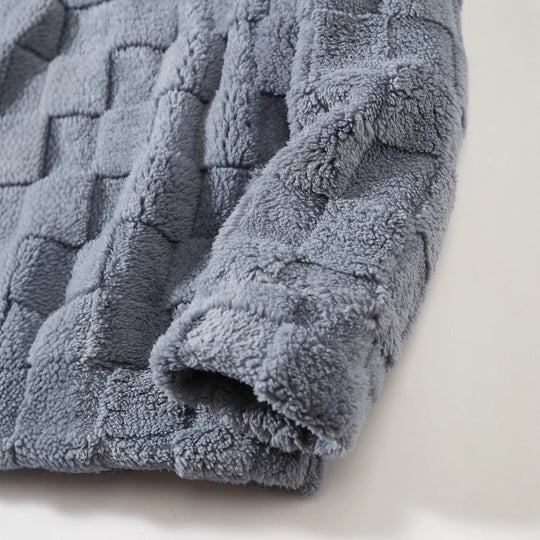 Damen Gemütliches Fleece-Set mit Kapuze und elastischem Bund EB